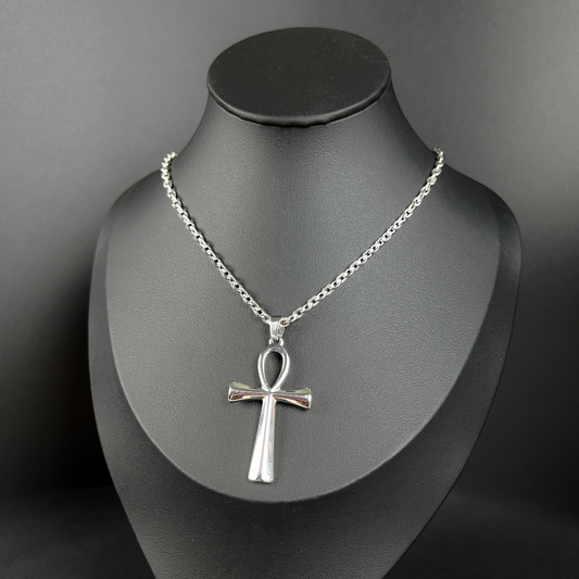 Ankh, key of the Nil necklace, stainless steel Baguette Magick