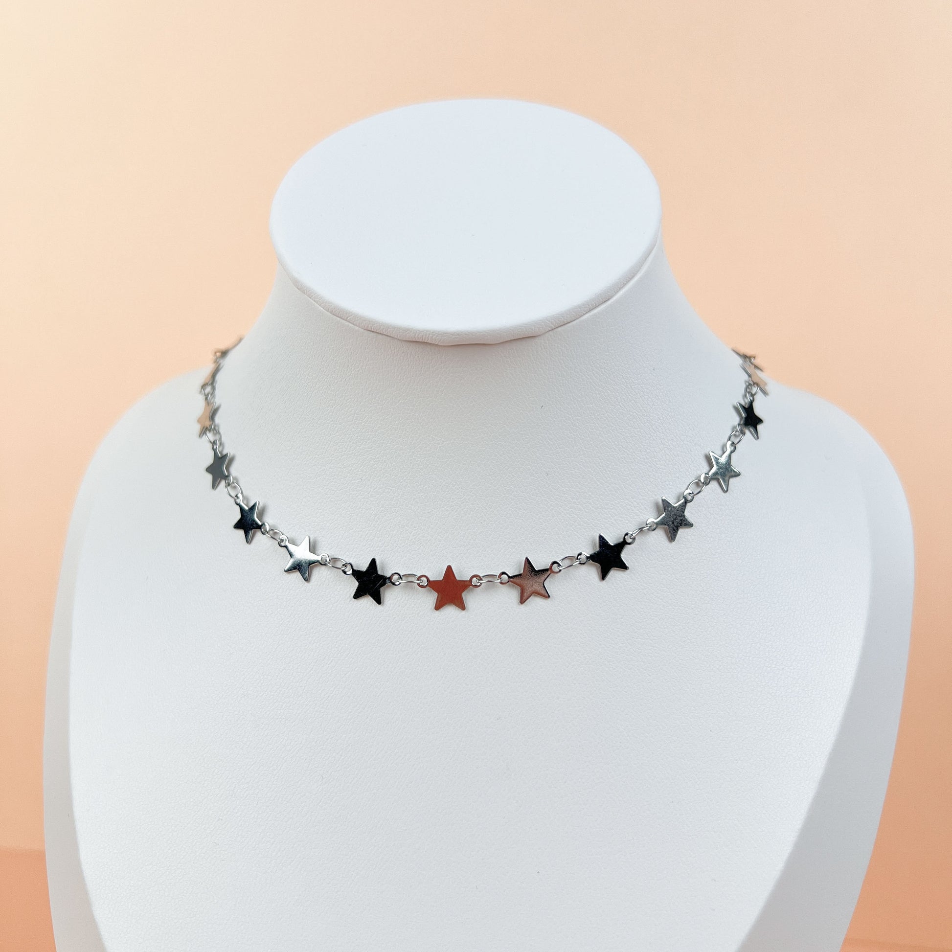 Stars chain necklace made of stainless steel Baguette Magick