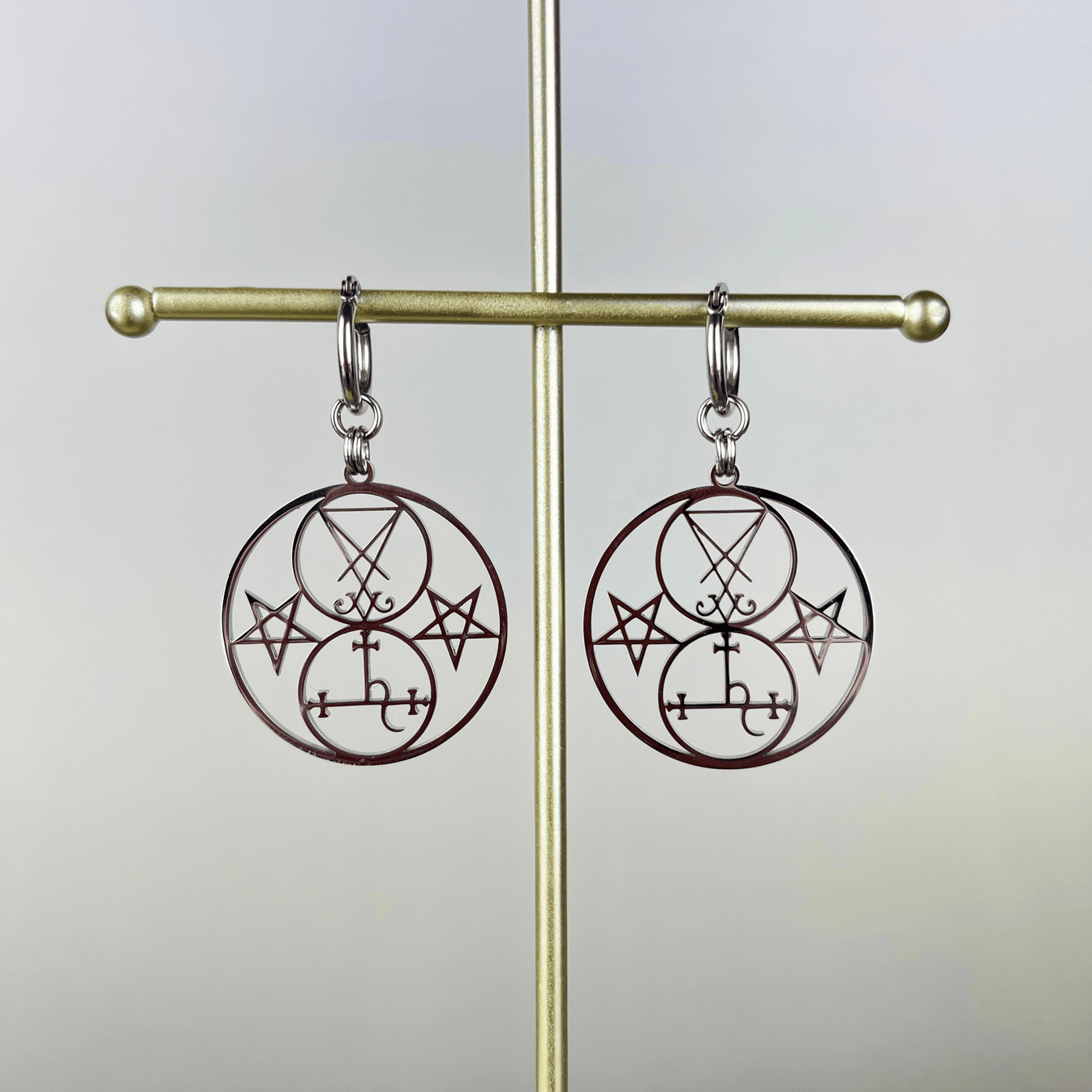 Collana Con Sigillo Di Lucifero Lilith E Fasi Lunari Triple, Talismano In Argento Sterling Con Statua Della Dea Lilith E Ali, Regalo Da Strega, Gioielli Wiccan - Italia - Foto 10