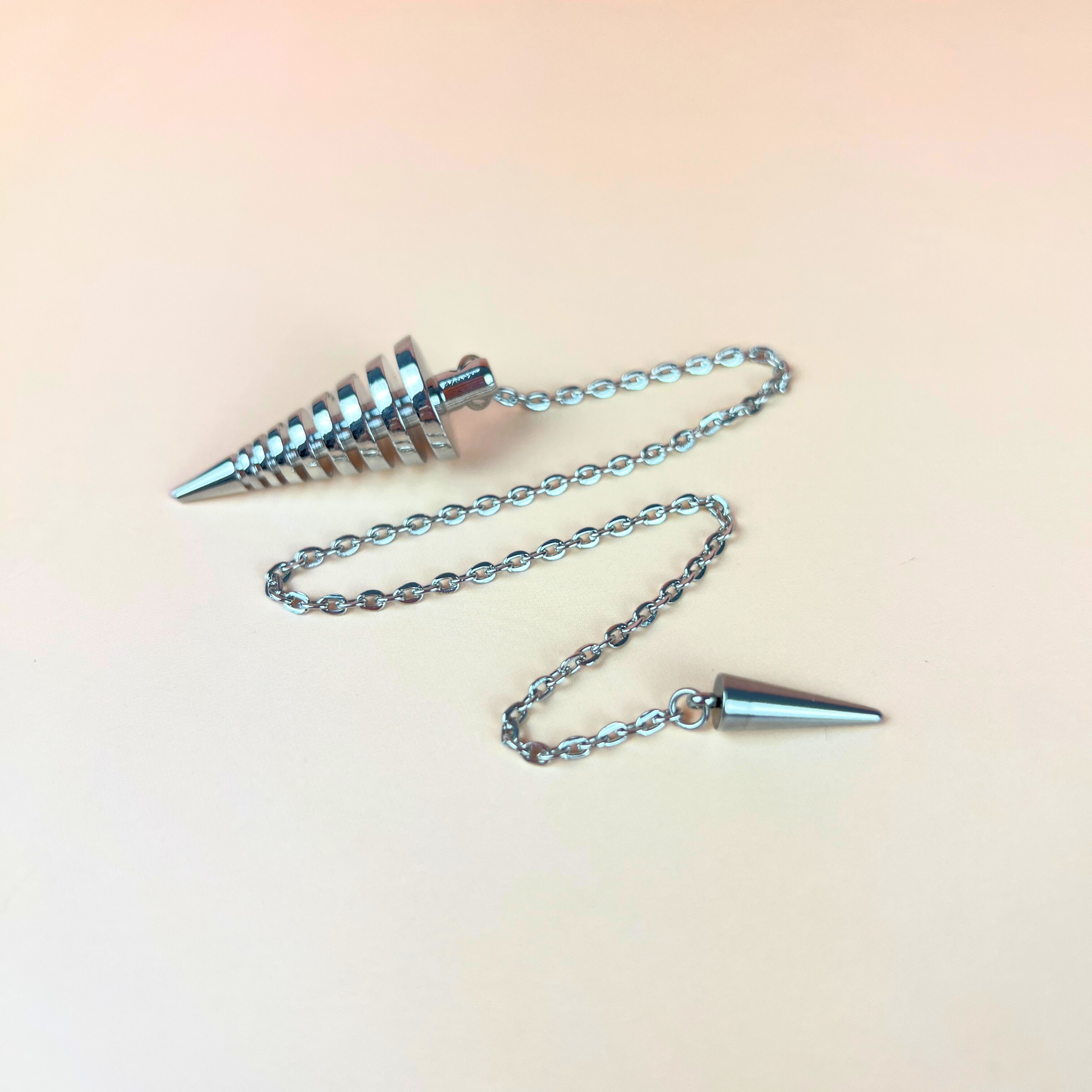 9 rings coils metal dowsing divination pendulum Baguette Magick