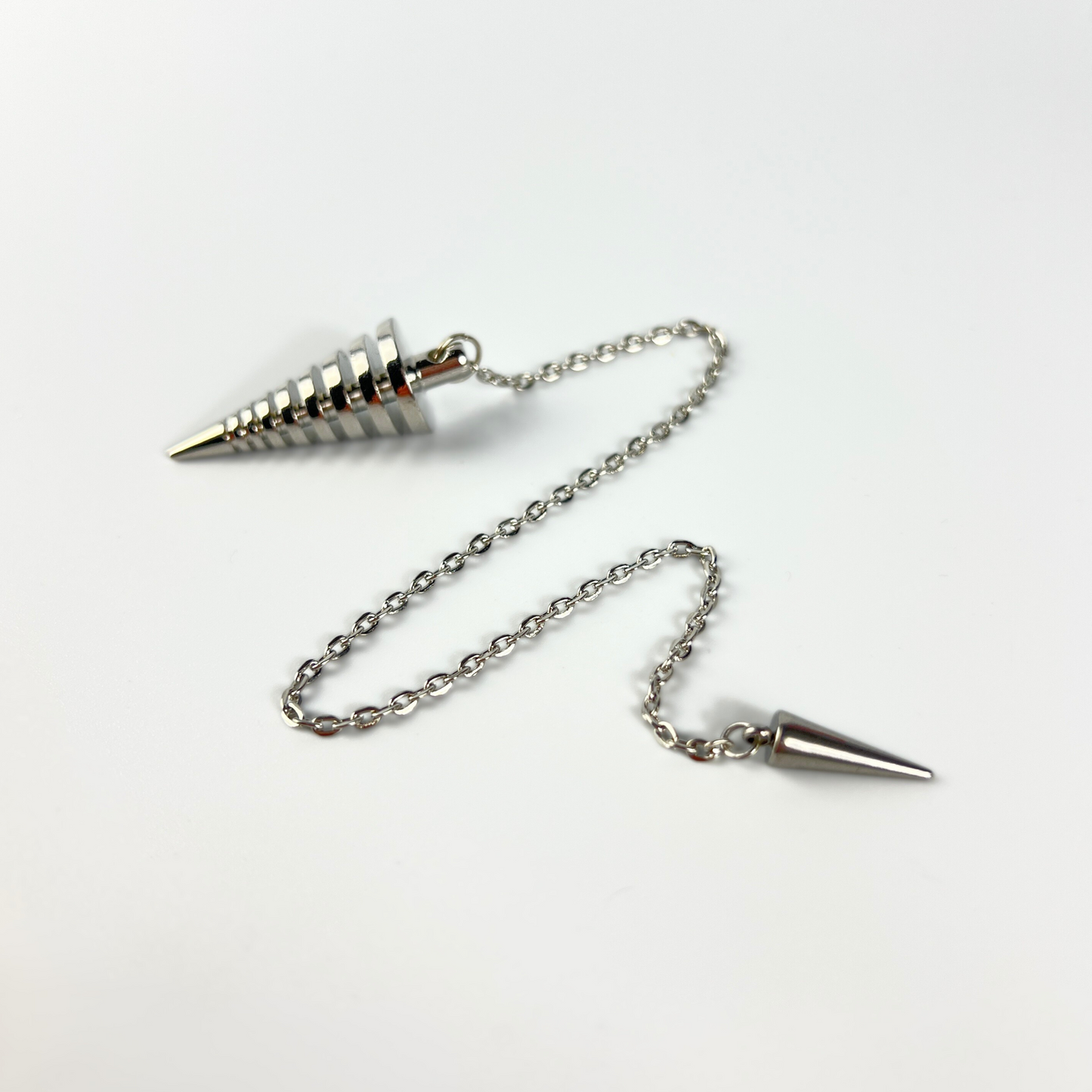 9 rings coils metal dowsing divination pendulum
