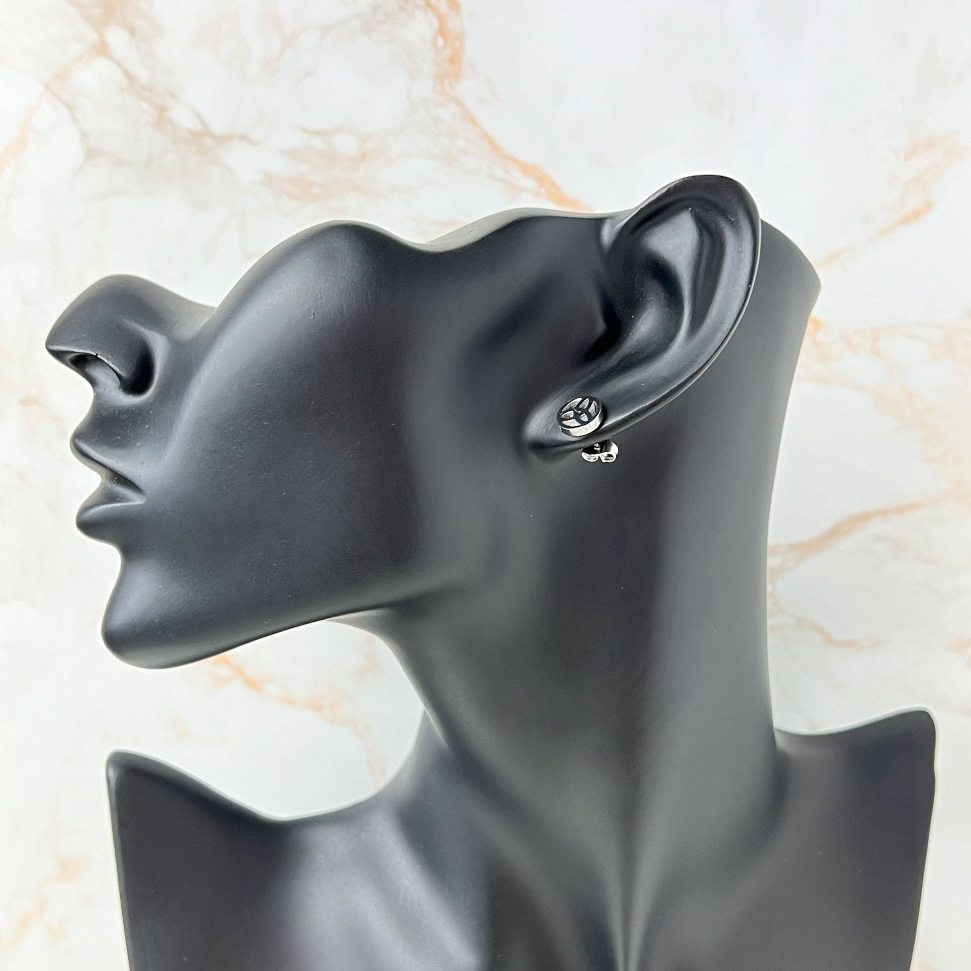 Celtic stud earrings, Triskel or Triquetra Baguette Magick