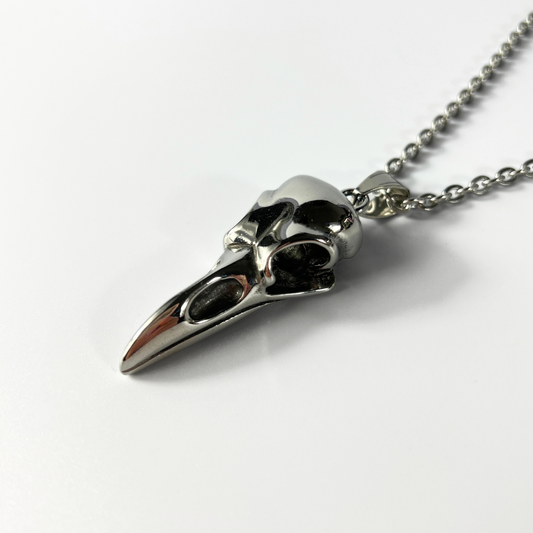 Collier gothique crâne d'oiseau