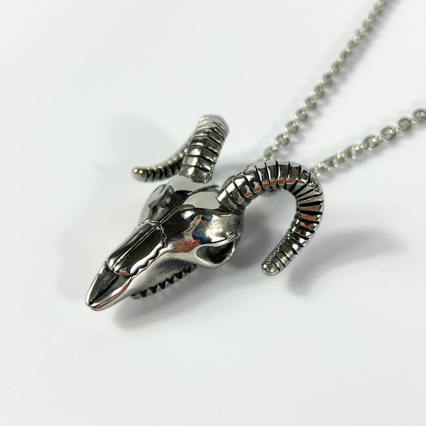 Ram skull necklace