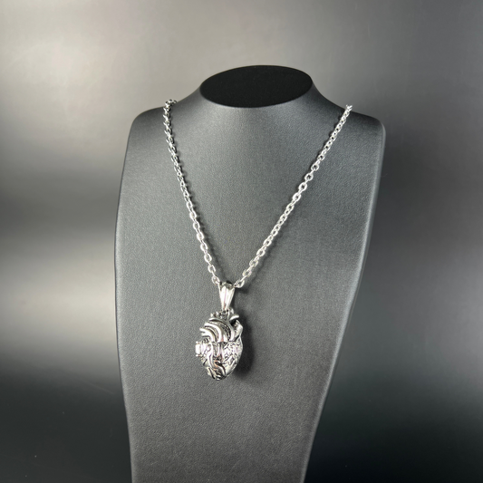 Anatomical heart locket necklace Baguette Magick