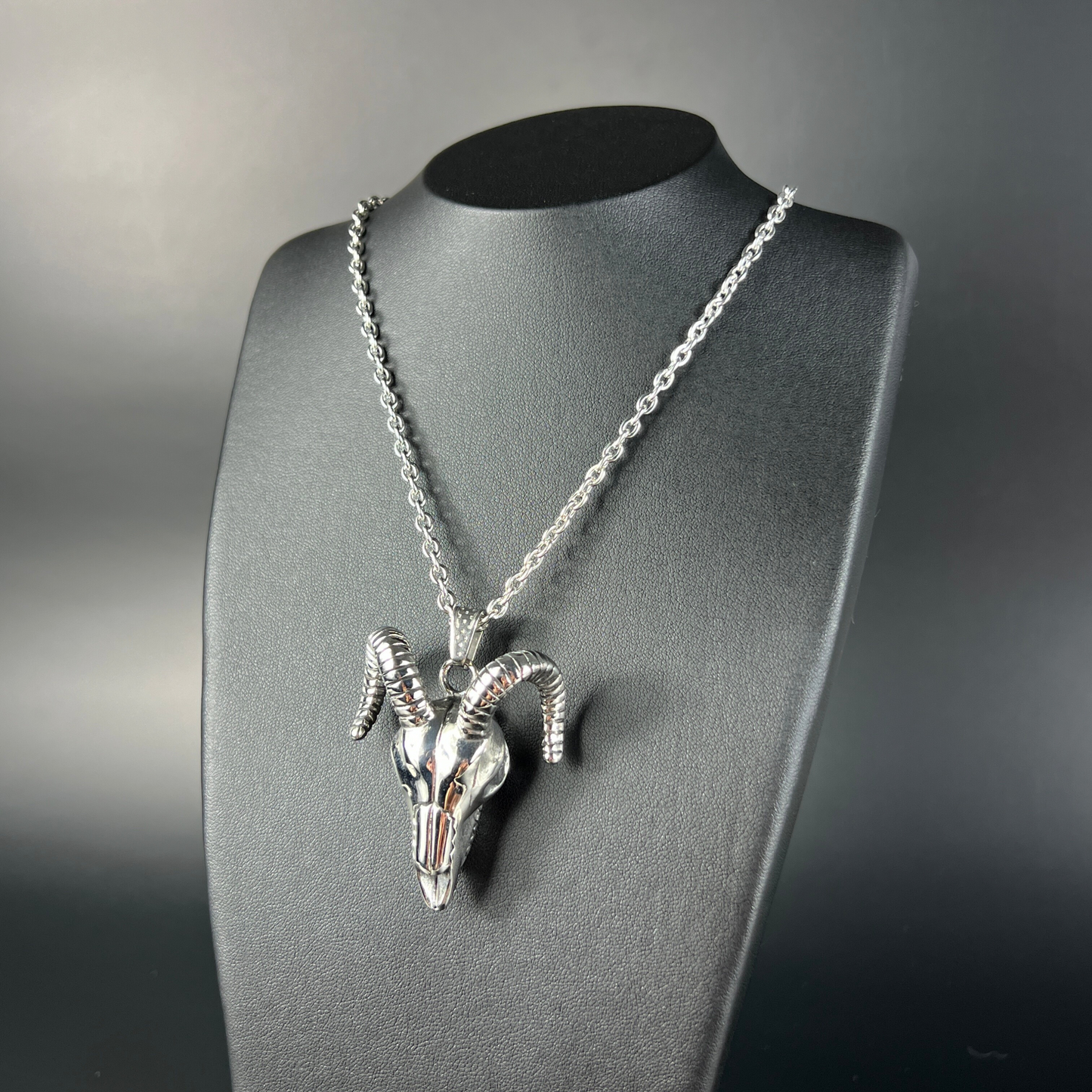 Ram skull necklace