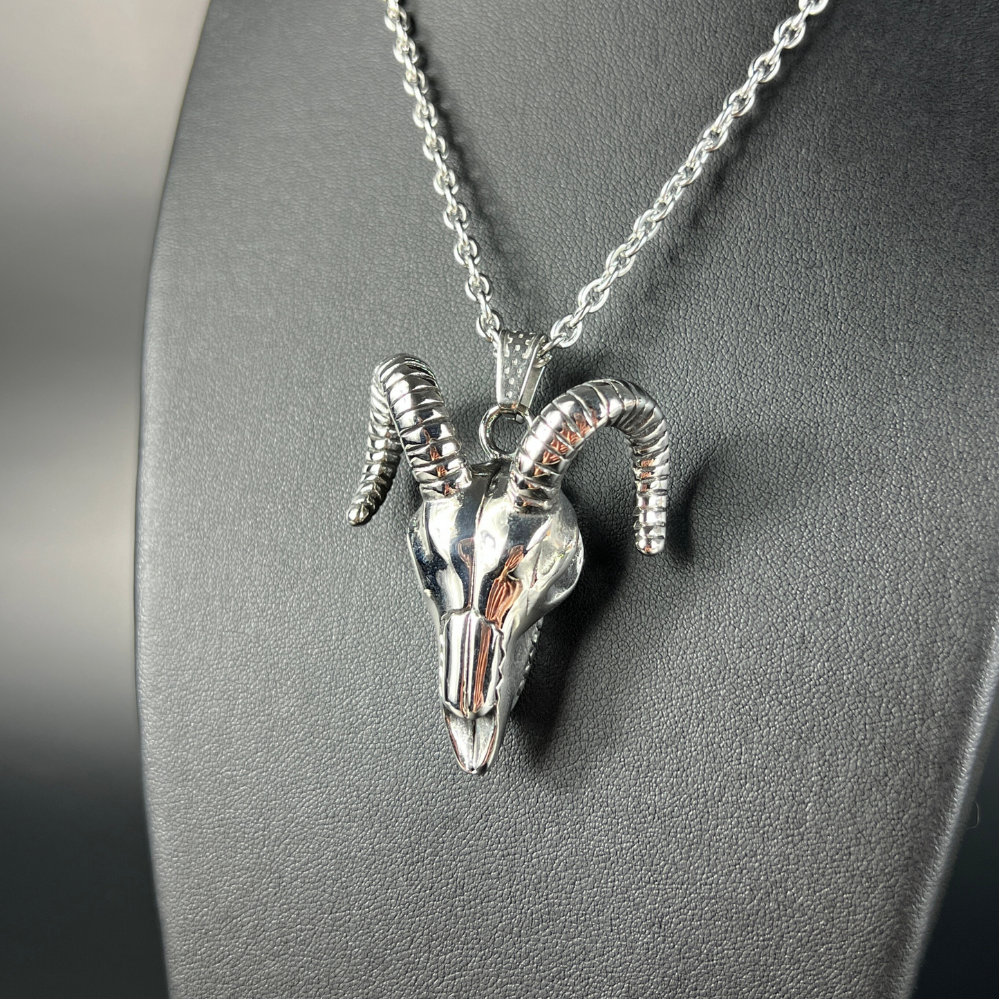 Ram skull necklace
