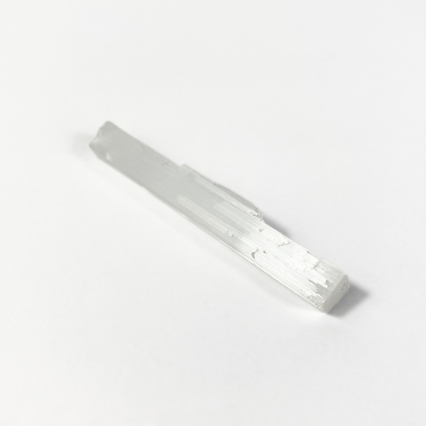 Selenite stick gemstone wand for lithotherapy, altar or crystal grid Baguette Magick