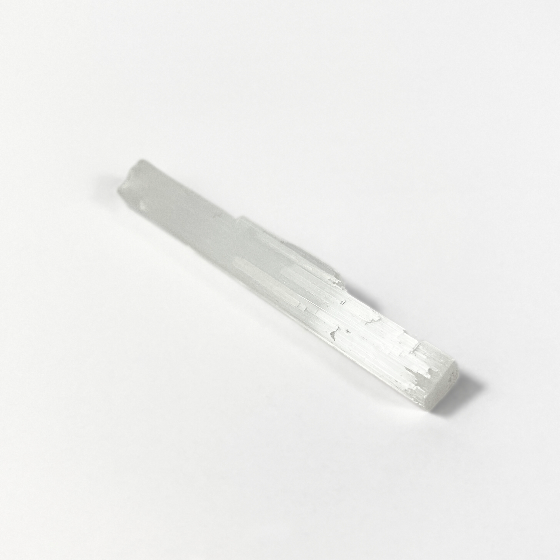 Selenite stick gemstone wand for lithotherapy, altar or crystal grid Baguette Magick