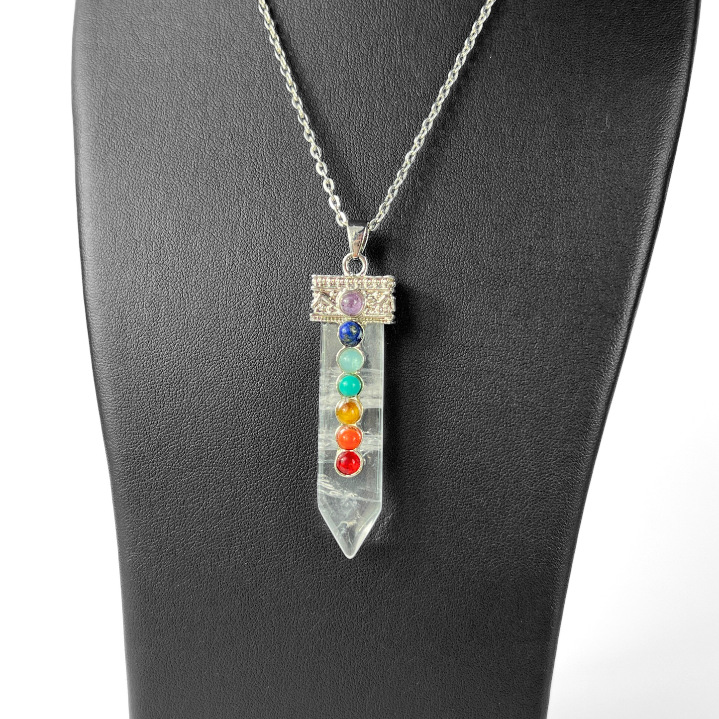 Collier spirituel en quartz 7 chakras
