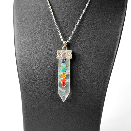 Collier spirituel en quartz 7 chakras