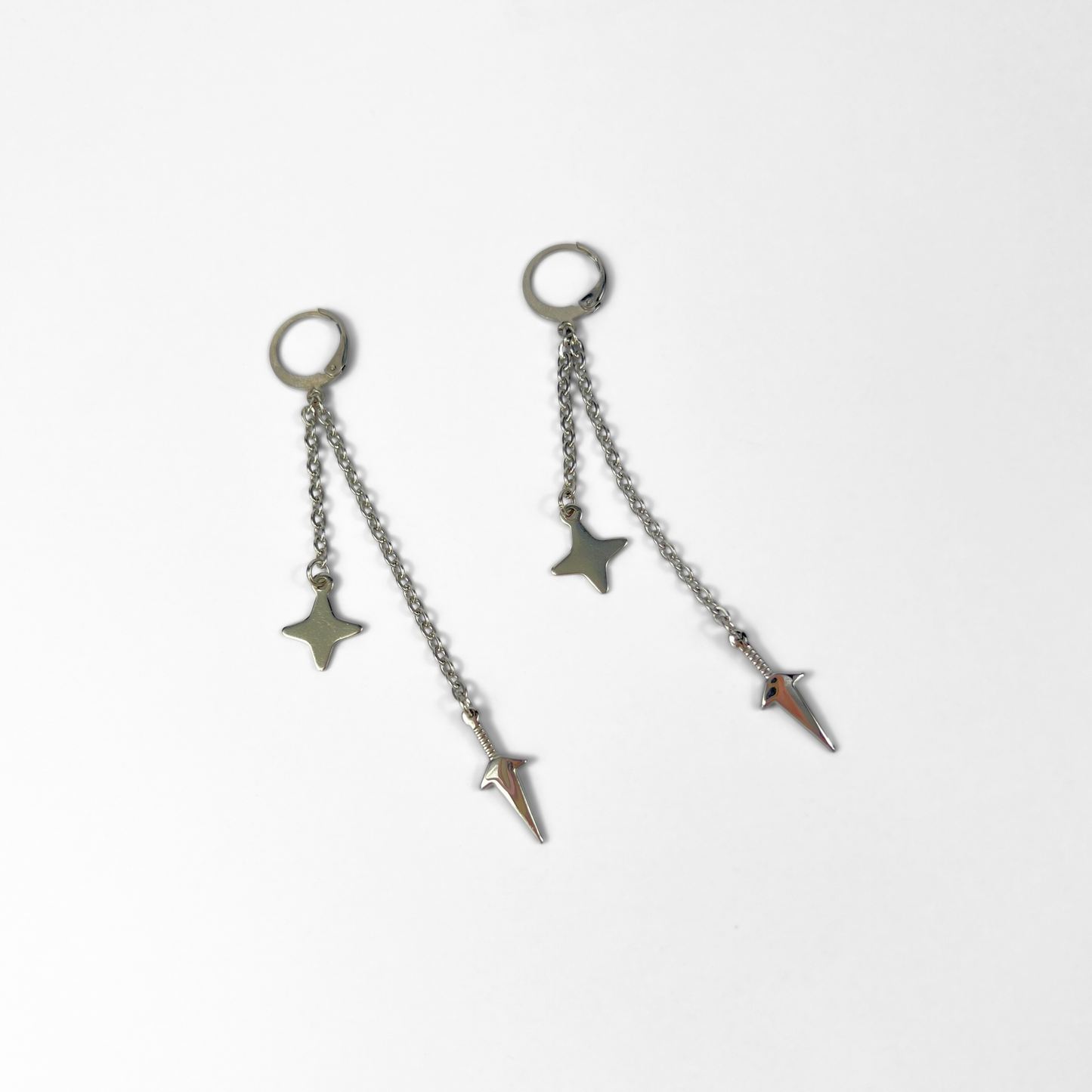 Kunai and shuriken earring, Mono or Pair