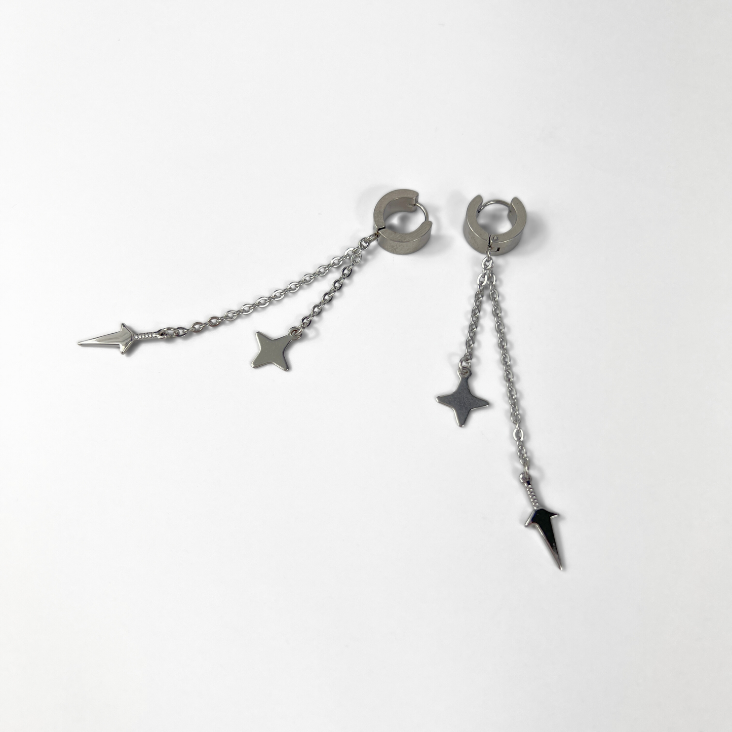 Kunai and shuriken earring, Mono or Pair
