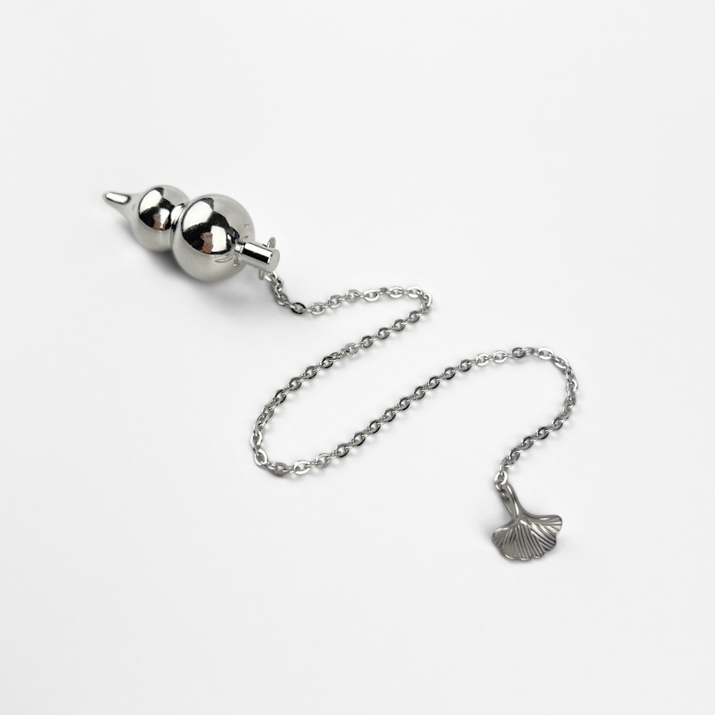 Wu Lou dowsing pendulum, feng shui gourd and ginkgo leaf