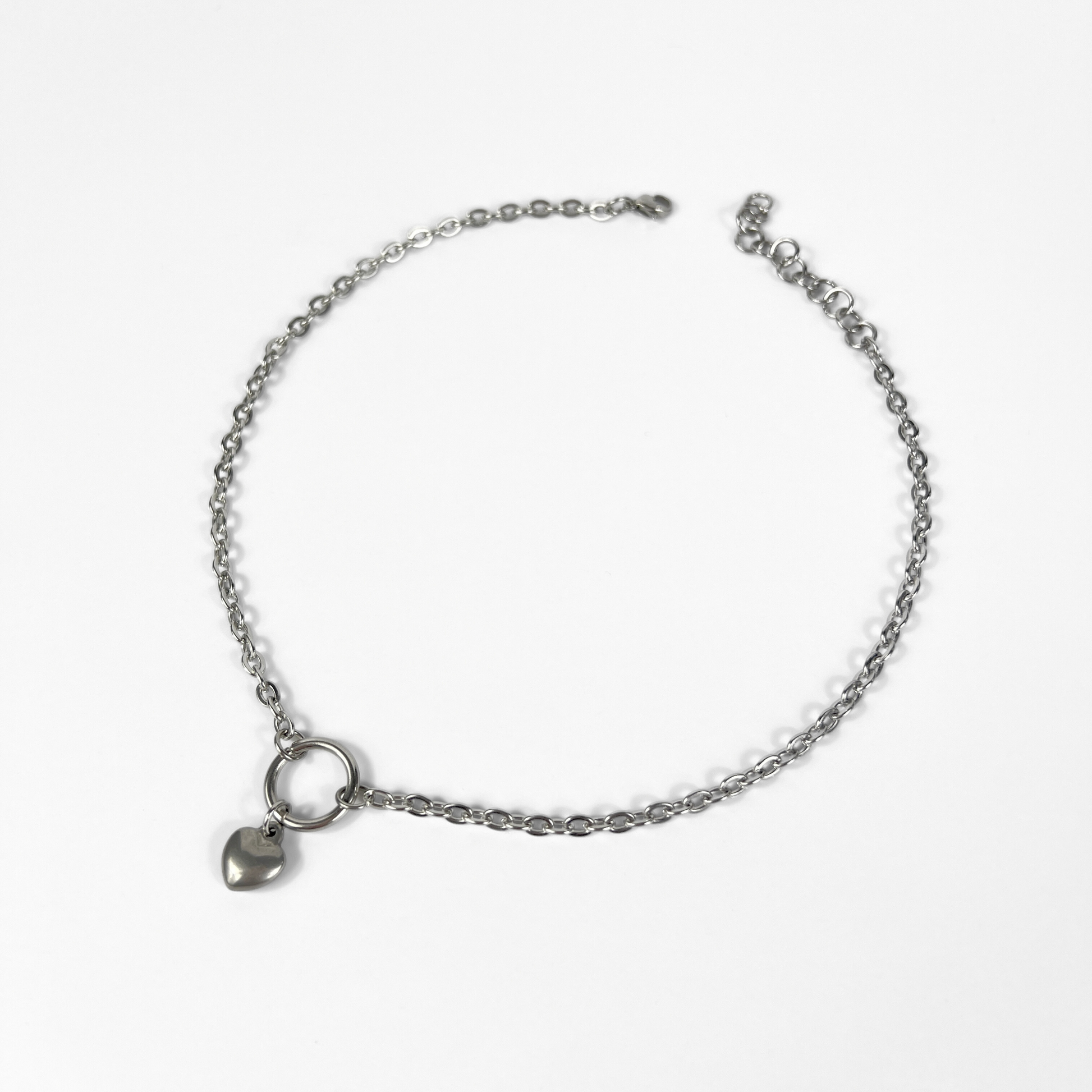 Heart choker, sweet and gothic necklace, two versions, stainless steel Baguette Magick