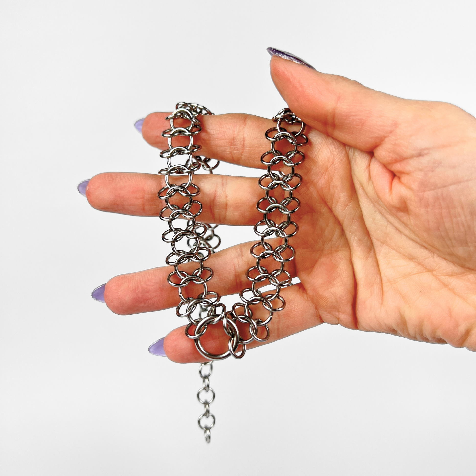 O-ring chainmail choker necklace Baguette Magick