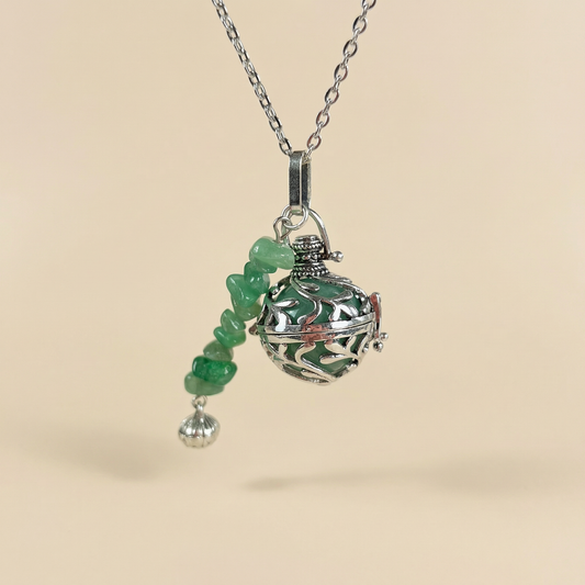Collier médaillon aventurine
