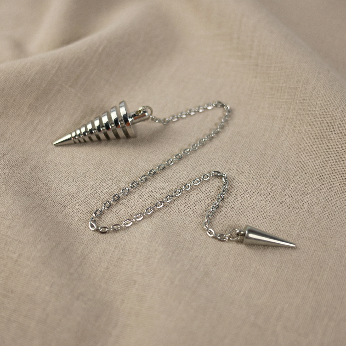 9 rings coils metal dowsing divination pendulum
