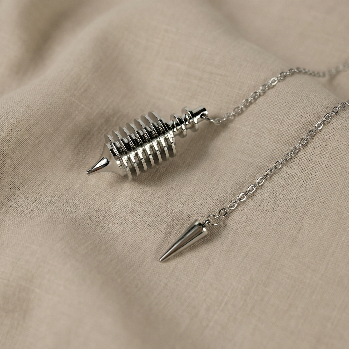 Pendule à 7 anneaux, pour la radiesthésie et les travaux d'harmonisation