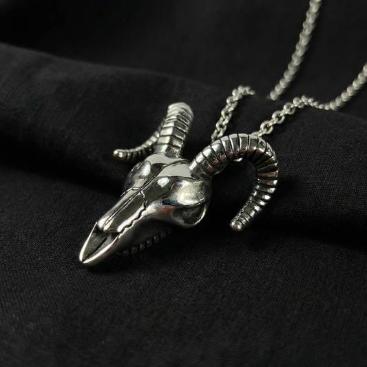 Ram skull necklace