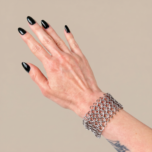 Chainmail bracelet European 4 in 1 cuff Baguette Magick