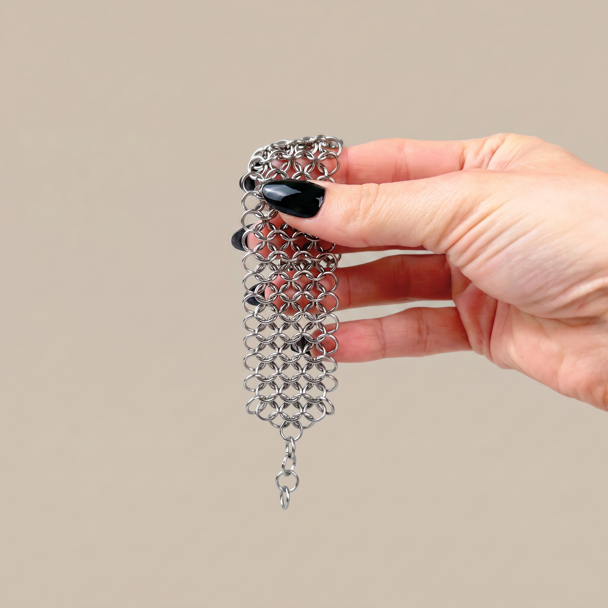 Chainmail bracelet European 4 in 1 cuff Baguette Magick