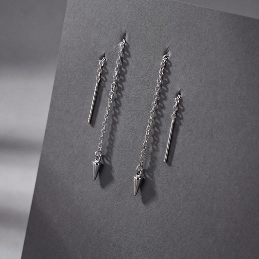 Spikes threader earrings Baguette Magick