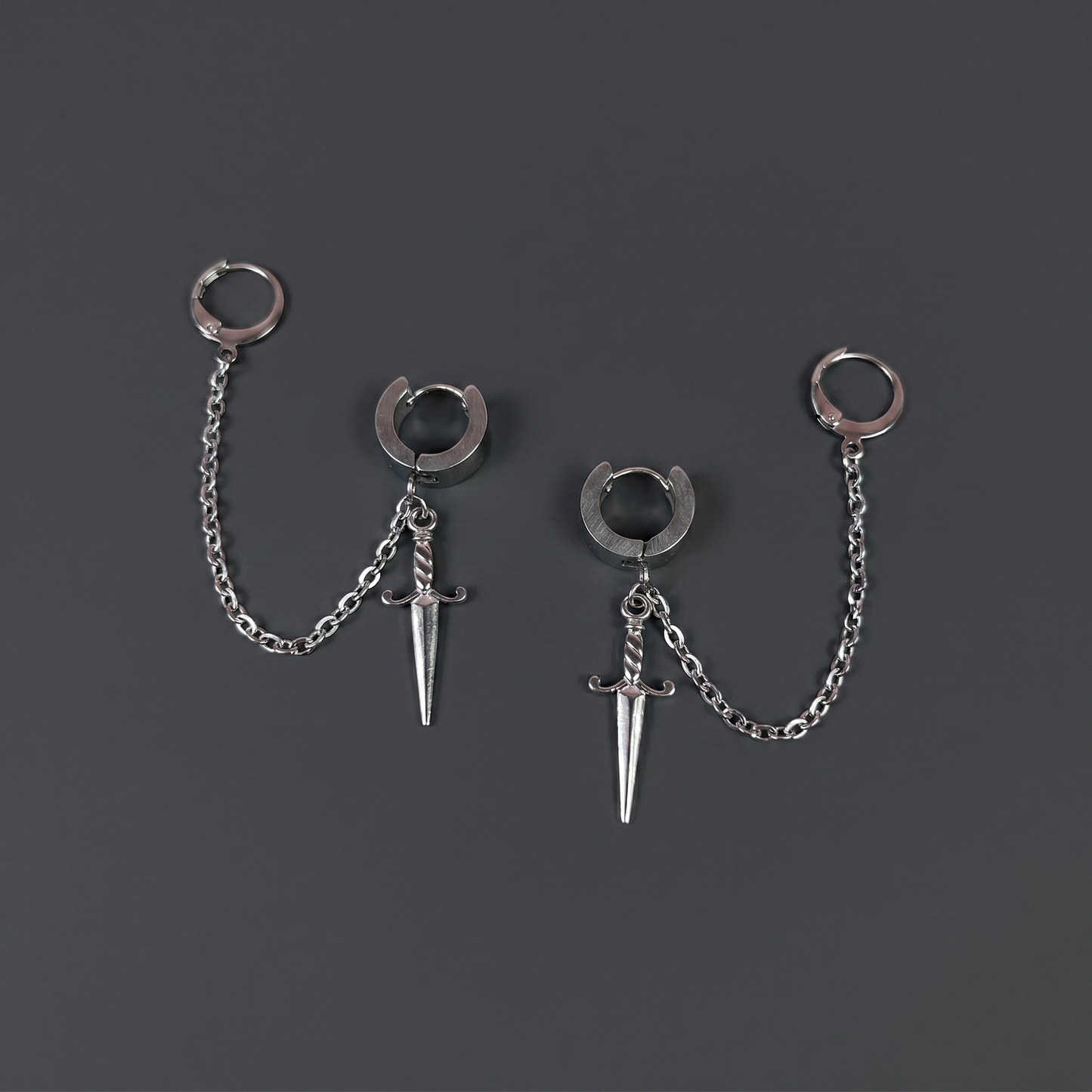 Dagger ear plug holder earrings Baguette Magick