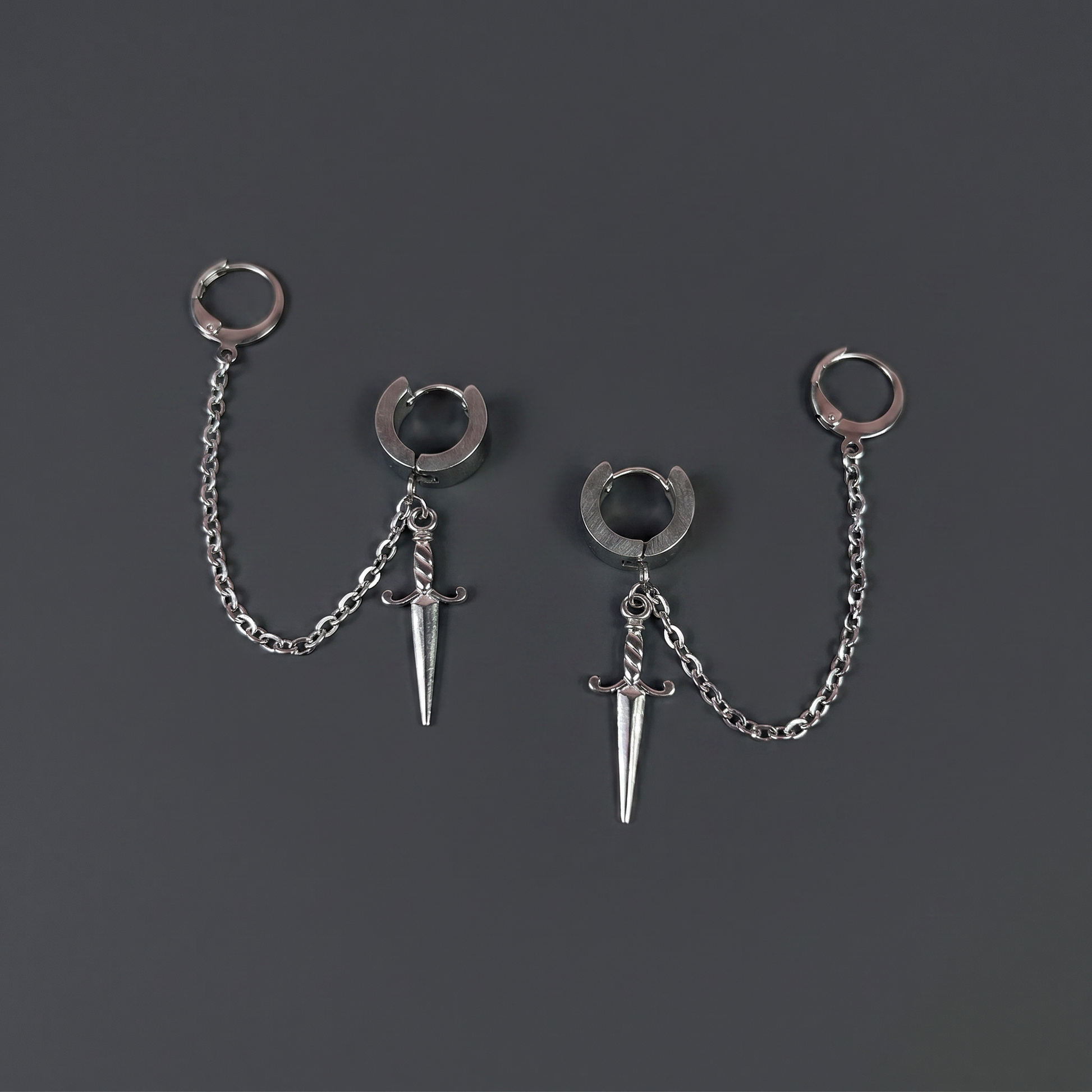 Dagger ear plug holder earrings Baguette Magick