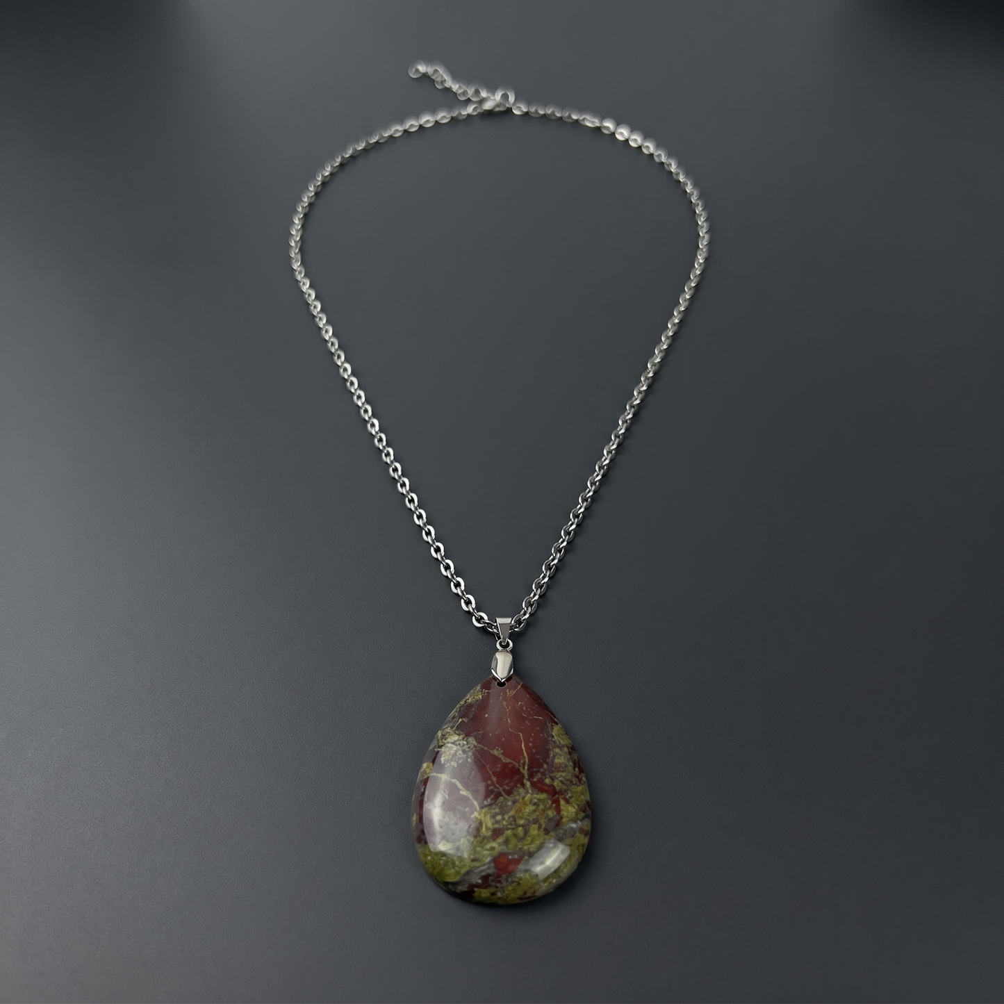 Dragon stone pendant necklace