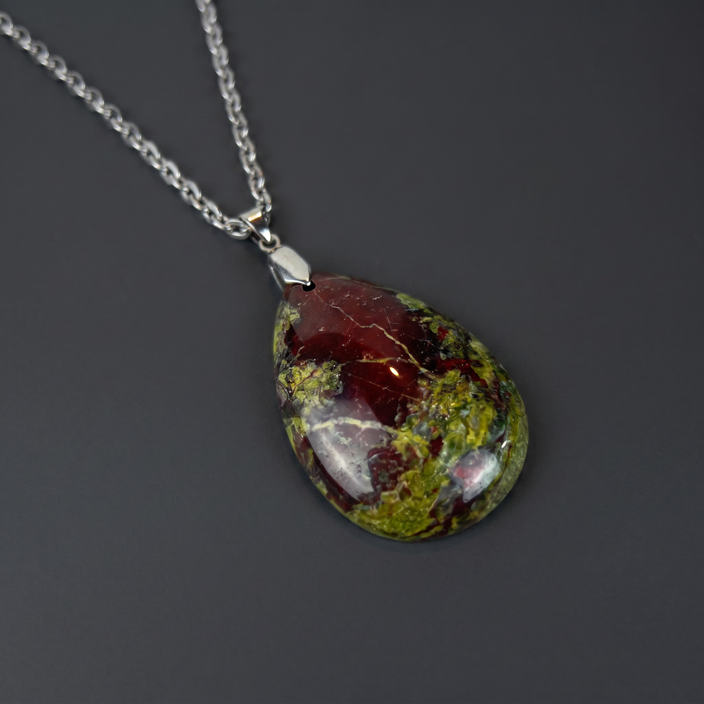 Dragon stone pendant necklace