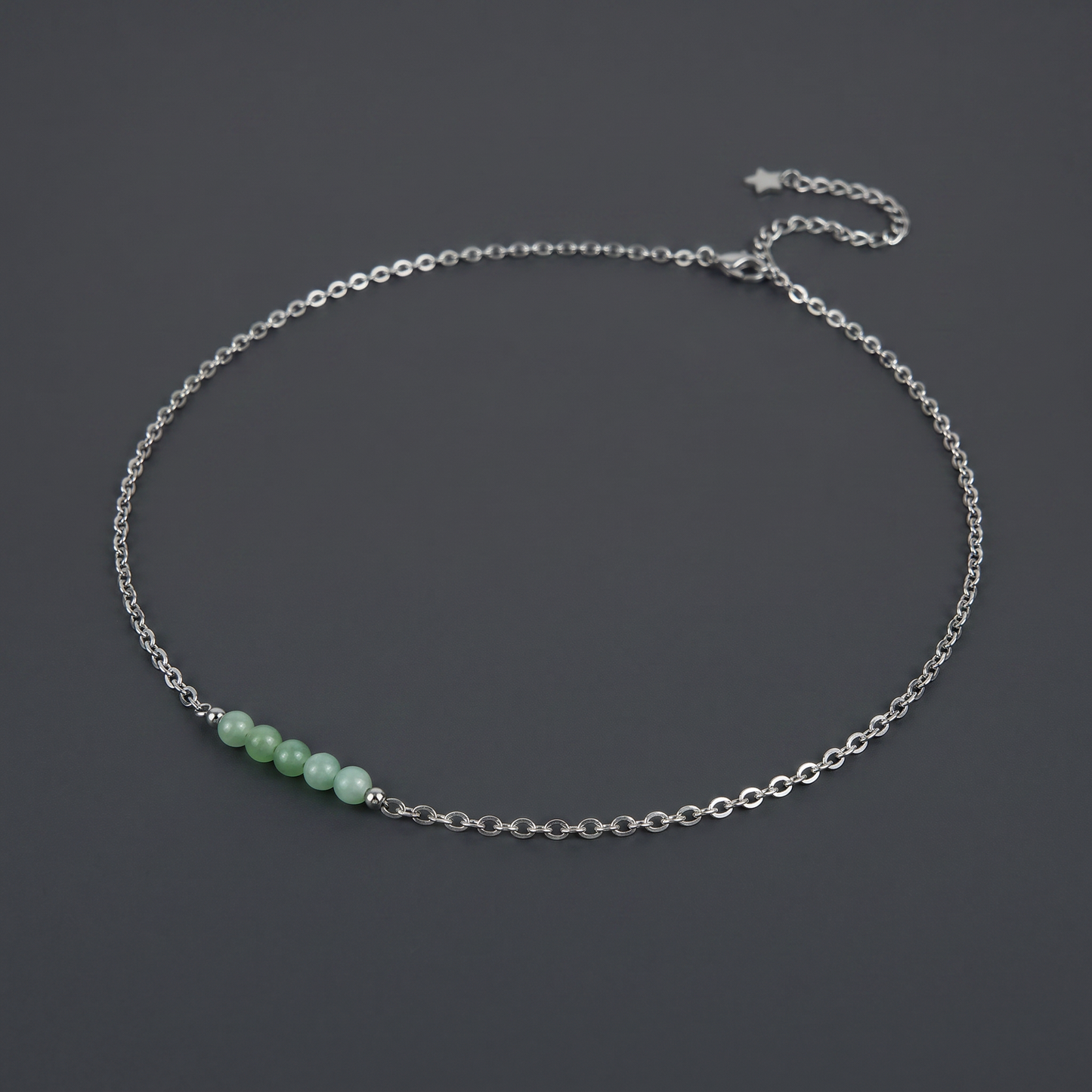 Round beads gemstone necklace Baguette Magick