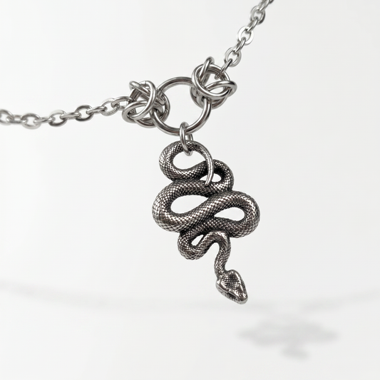 Collier ras du cou serpent aux accents byzantins