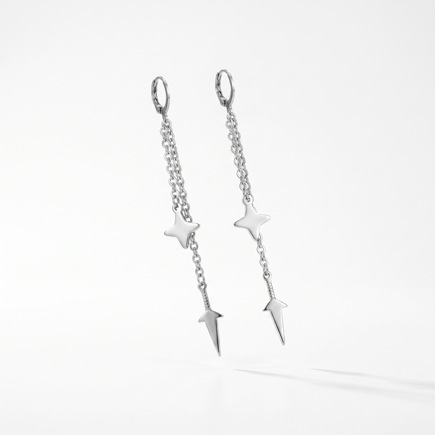 Kunai and shuriken earring, Mono or Pair Baguette Magick