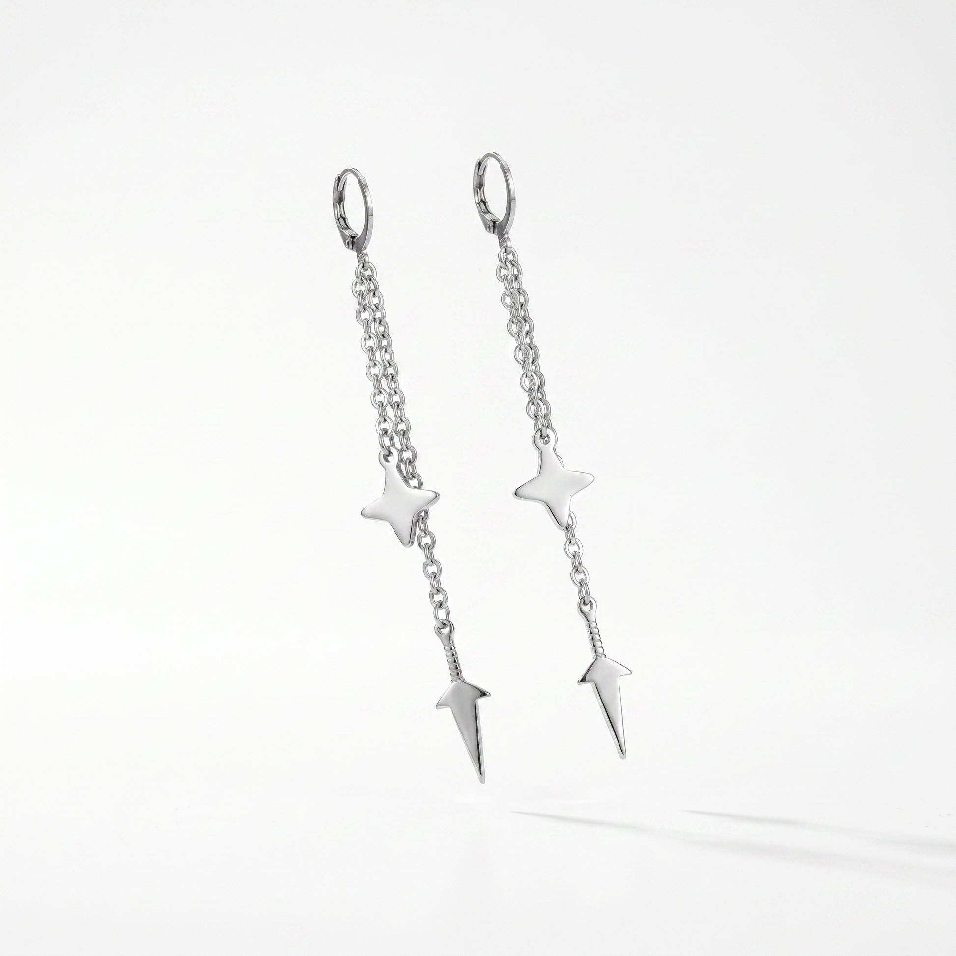 Kunai and shuriken earring, Mono or Pair Baguette Magick