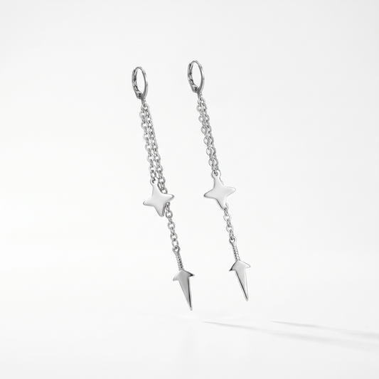 Kunai and shuriken earring, Mono or Pair Baguette Magick