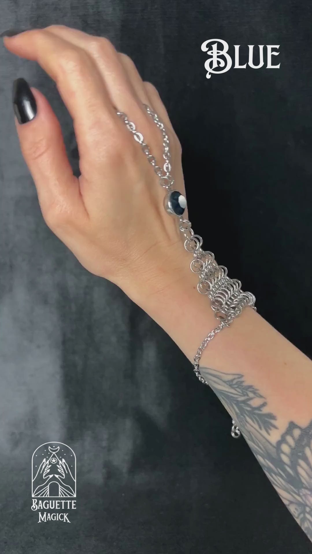 Indian Finger Silver Ring Hand Chain Bracelet Crystal Rhinestone Jewellery  Wear | eBay