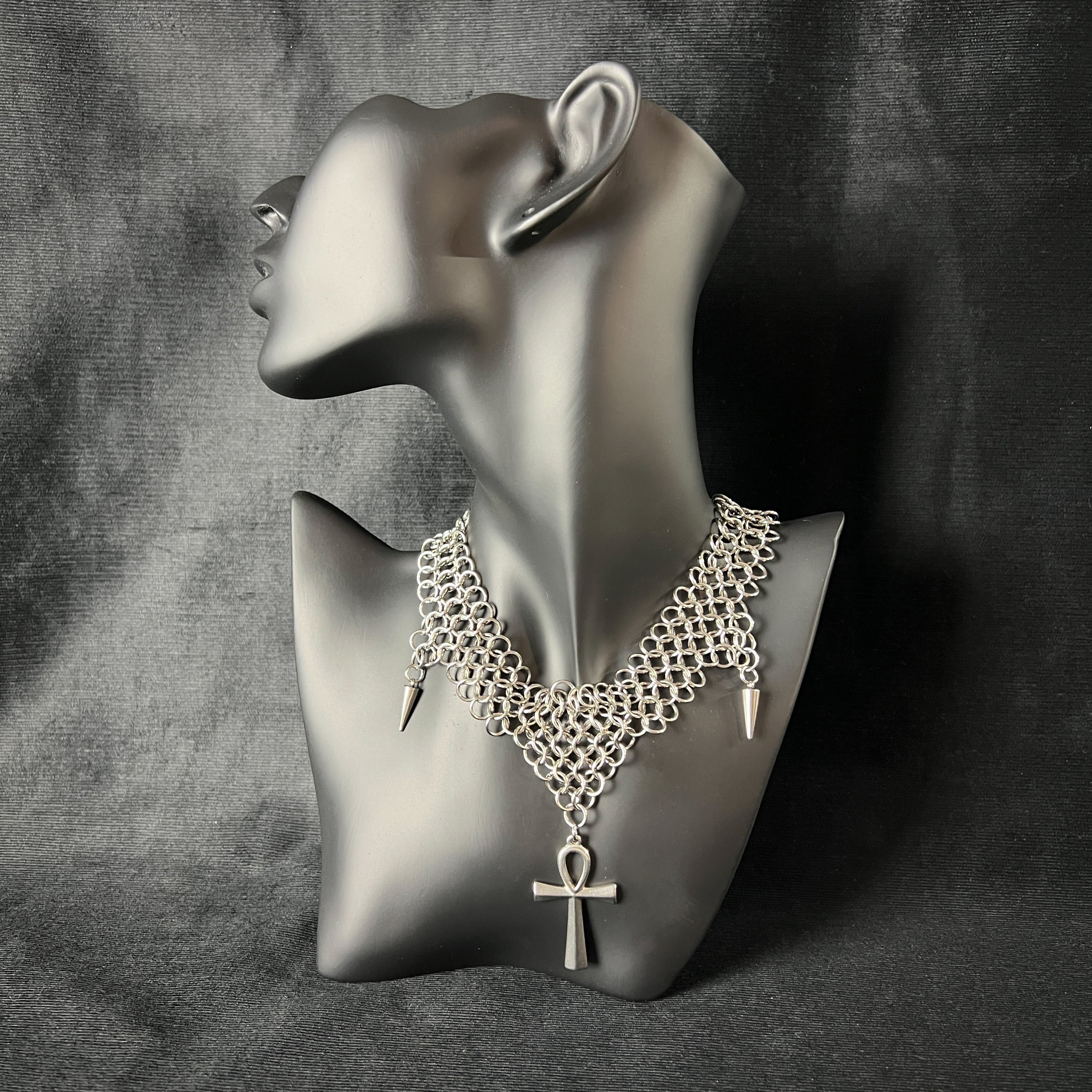 Petite Ankh Necklace by Jade Rabbit Design | Jade Rabbit Design