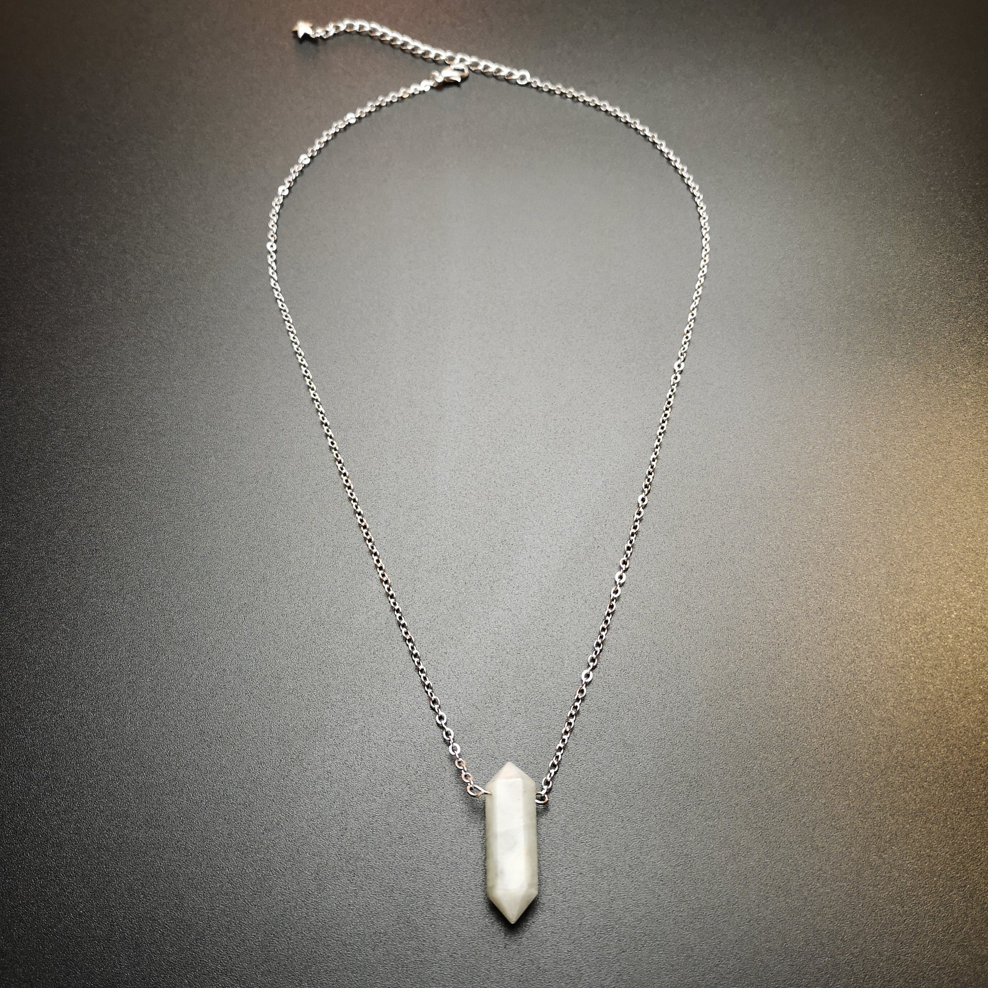 Moonstone spiritual gemstone necklace The French Witch shop