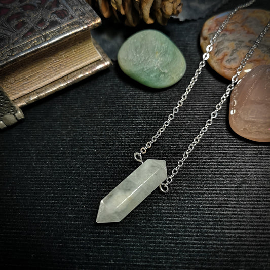 Moonstone spiritual gemstone necklace Baguette Magick