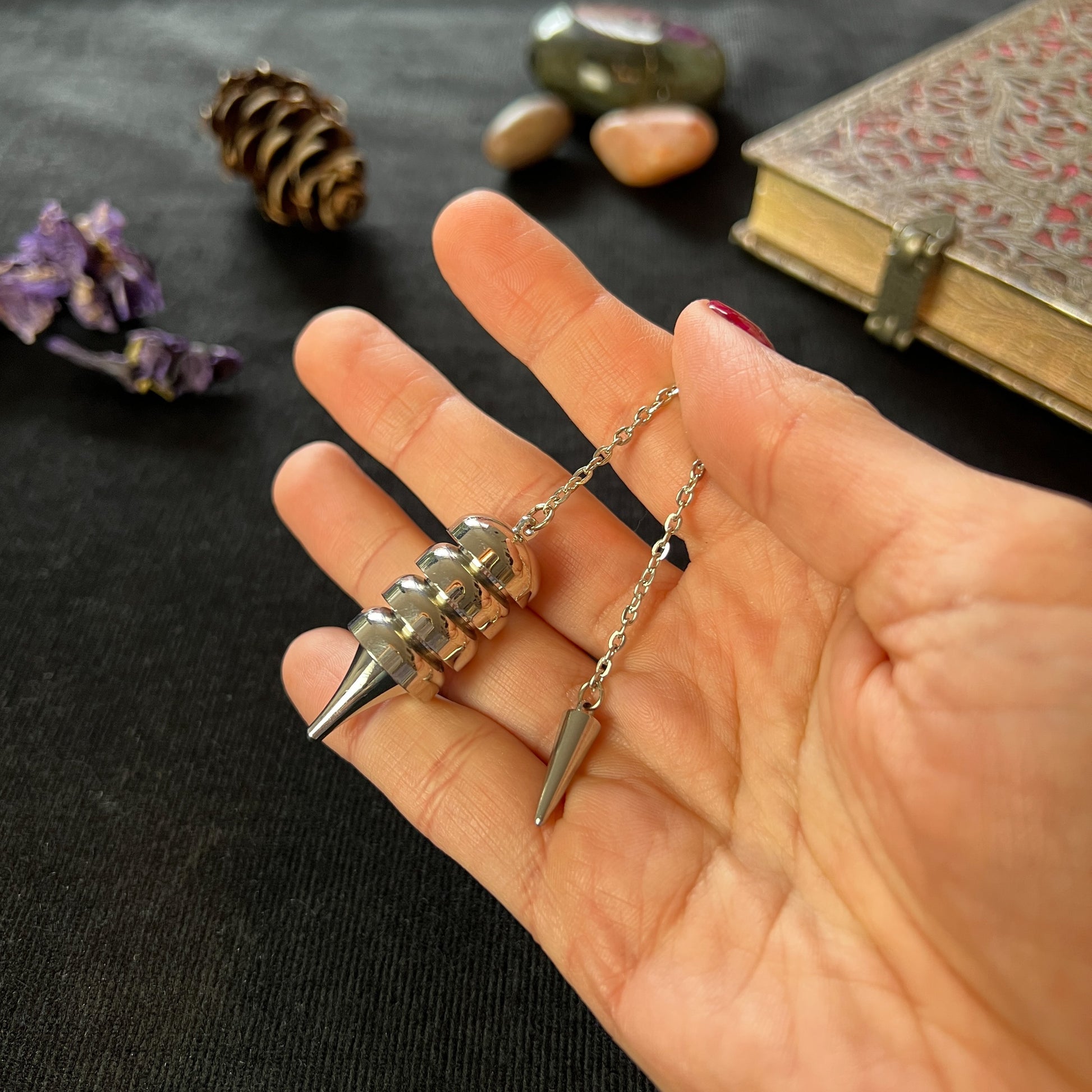 Egyptian Osiris metal dowsing and healing pendulum Baguette Magick