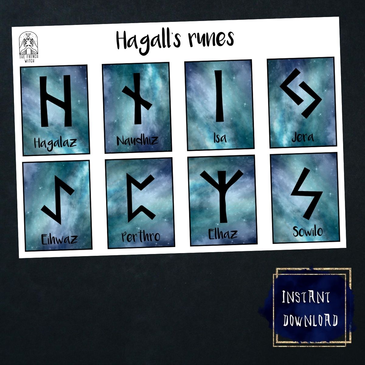 Math Is Magic Runes Printable runes cards – Baguette Magick